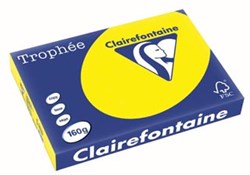 Gekleurd papier A3 zonnegeel Clairefontaine Trophée Intens 160 g 250 vel