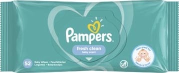 Pampers Fresh Clean vochtige doekjes pak van 52 stuks
