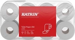 Katrin toiletpapier, 3-laags, 250 vel per rol, pak van 8 rollen
