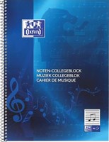 Oxford muziek collegeblok A4 100 bladzijden