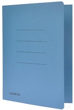 Dossiermap A4 blauw Classex karton ds/50