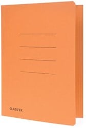 Stofklepmap oranje schrift formaat