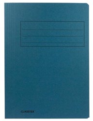 Dossiermap karton folio blauw Classex