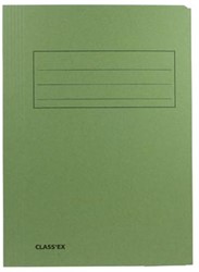 Dossiermappen karton folio groen ds/50