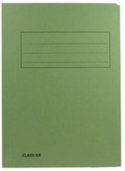 Dossiermappen karton folio groen ds/50