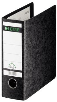 A5 ordner Leitz karton 8 cm rug zwart