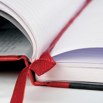 Notitieboek A5 Gelijnd Zwart Oxford Black n' Red 192 Bladzijden-2