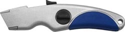 Desq cutter met terugschietfunctie 20 mm zilver/blauw