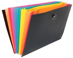 Documentenmap met 8 vakken Viquel Rainbow Class