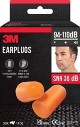 3M oordoppen 1100 geluidsdemping to 37 dB blister van 30 stuks