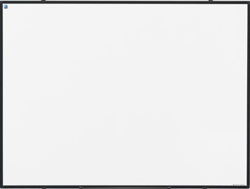 Smit Visual magnetisch whiteboard Softline, gelakt staal, zwart, 90 x 120 cm