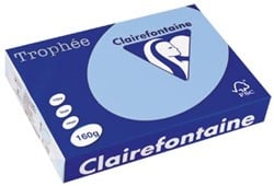Gekleurd papier  A4  160 g  250 vel  helblauw Clairefontaine Trophée Pastel