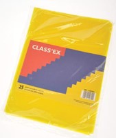 Transparante insteekmap geel 120 micron 25 stuks-2
