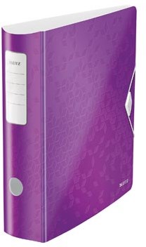 Ordner A4 rug van 8 cm paars Leitz WOW Active
