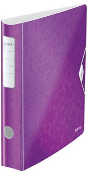 Ordner A4 rug van 6,5 cm paars Leitz WOW Active