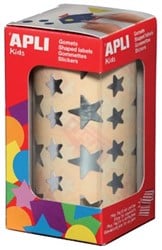 Apli Stickers ster zilver 2.360 stuks