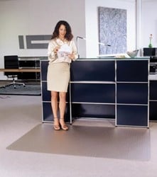 Bureaustoelmat 120x150cm voor tapijtvloeren