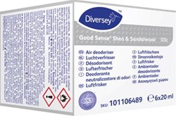 Good Sense navulling voor automatische luchtverfrisser Shea & Sandalwood pak van 6 stuks