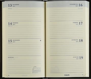 Brepols agenda Interplan Lima blauw 2025-2