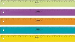 M+R lat, uit plastic, in geassorteerde kleuren, 30 cm
