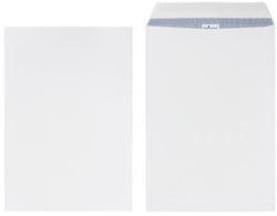 A4 enveloppen extra kwaliteit 229 x 324 mm 100 g/m² plakstrip ds/250 stuks