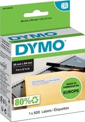 Dymo 11352 etiketten 25 x 54 mm wit
