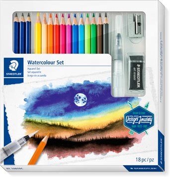 Staedtler Watercolour Set, set van 18 stuks