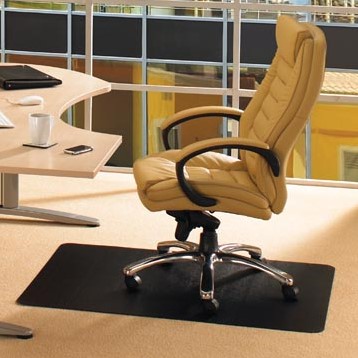 Vloerbeschermer zwart voor tapijt Cleartex Advantagemat rechthoekig 120 x 150cm-2