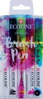 Talens Ecoline Brush pen etui met 5 stuks in de primaire kleuren