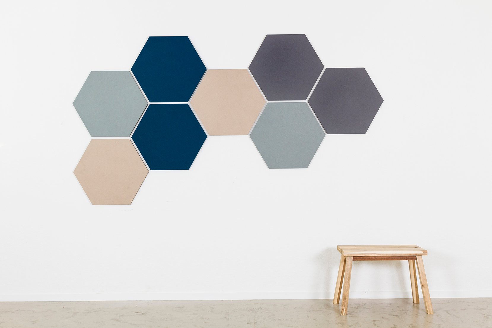 Prikbord Pinning Shapes six-square Ø 60cm