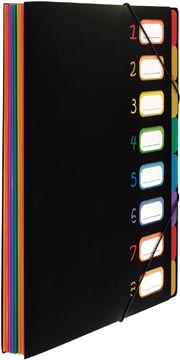 Viquel Rainbow Class sorteermap A4 met 8 vakken