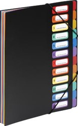 Viquel Rainbow Class sorteermap A4 met 12 vakken