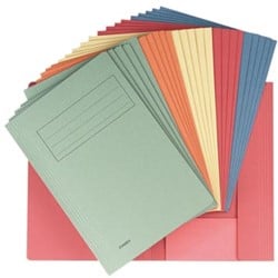 Dossiermap karton A4 geassorteerde kleuren ds/50