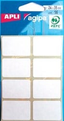 Agipa witte etiketten 24x35mm