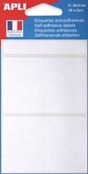 Agipa witte etiketten 38x50mm
