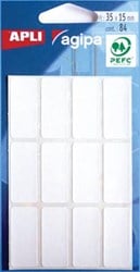 Agipa witte etiketten 15x35mm