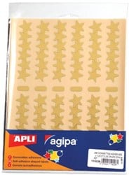 Apli Metallic stickers sterren goud 128 stuks