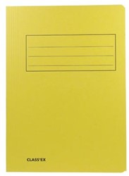 Stofklepmappen A4 geel ds/50