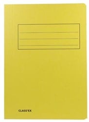 Stofklepmappen A4 geel ds/50