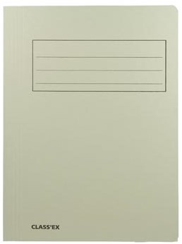 Dossiermap karton A4 grijs Classex 300 gram