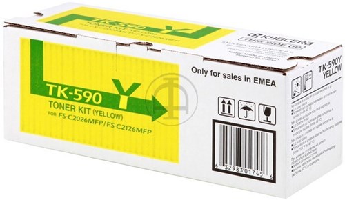 Kyocera tonercartridge TK-590Y yellow capaciteit 5000 afdrukken