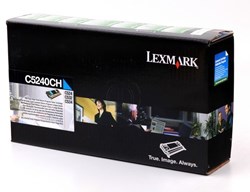 Lexmark C5240CH return program toner cyan 5.000 afdrukken
