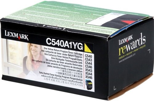 Lexmark C540A1YG return program toner geel 1.000 afdrukken