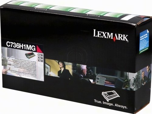 Lexmark C736H1MG return program toner magenta 10.000 afdrukken