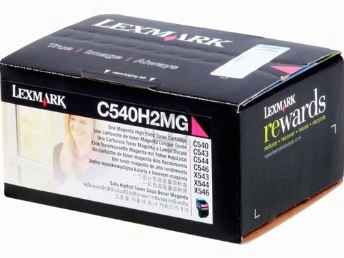 Lexmark C540H2MG return program toner magenta 2.000 afdrukken