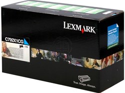Lexmark C792X1CG return program toner cyan 20.000 afdrukken