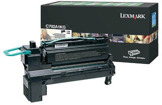 Lexmark tonercartridge C792A1KG noir return