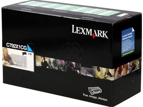 Lexmark tonercartridge X792X1CG cyan return