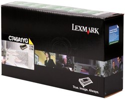 Lexmark C746A1YG return program toner geel 7.000 afdrukken