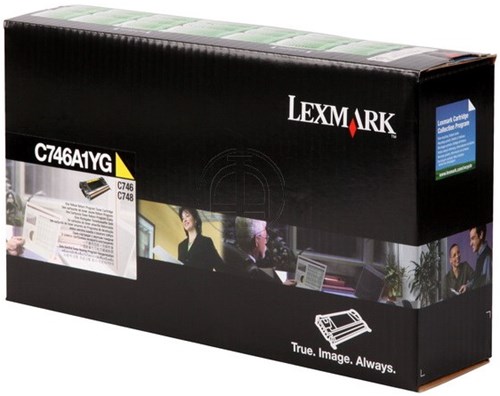 Lexmark C746A1YG return program toner geel 7.000 afdrukken
